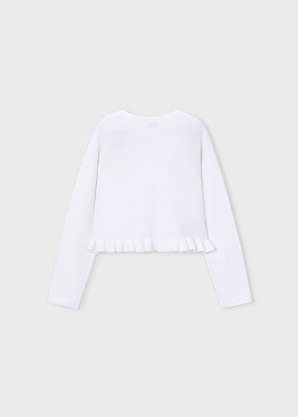 Mayoral cardigan fete tricot 5-10 ani Alb Imagine secundară a produsului