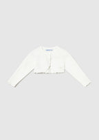 Mayoral cardigan fete din tricot basic 12-48 luni Off-white
