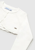 Mayoral cardigan fete din tricot basic 12-48 luni Off-white