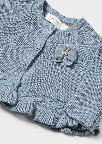 Mayoral cardigan fete tricot cu fundita 0-18 luni Nieve