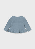 Mayoral cardigan fete tricot cu fundita 0-18 luni Nieve