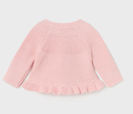 Mayoral cardigan fete tricot cu fundita 0-18 luni Roz baby