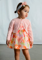 Mayoral cardigan fete din tricot cu guler rotund 12-48 luni Blossom