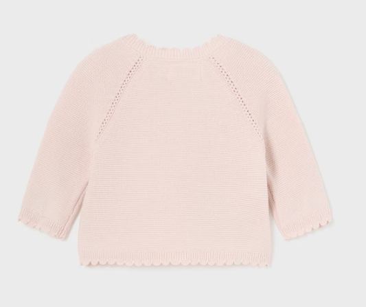 Mayoral cardigan fete tricotat 0-18 luni Nude