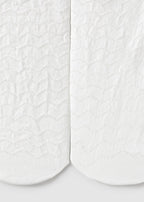 Mayoral ciorap cu chilot fete jacquard 12-36 luni Alb