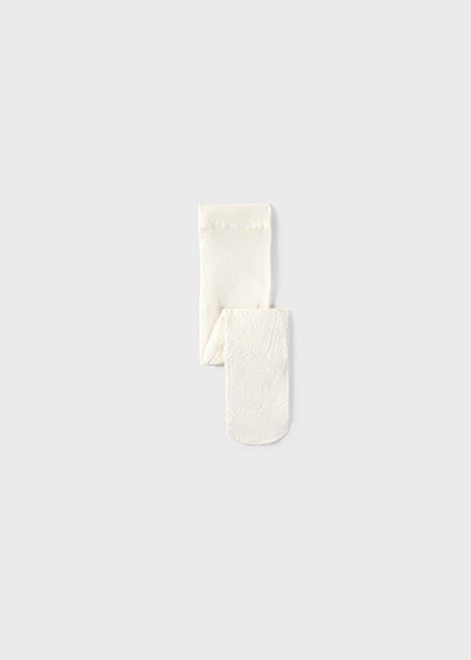 Mayoral ciorap cu chilot fete jacquard 12-36 luni Off-white