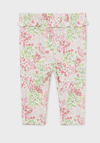 Mayoral colanti fete Better Cotton 0-18 luni Roz Baby cu flori Imagine principală a produsului
