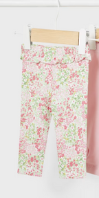 Mayoral colanti fete Better Cotton 0-18 luni Roz Baby cu flori