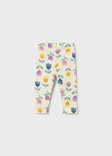 Mayoral colanti fete lungi cu imprimeu 12-48 luni Lilac cu lalele