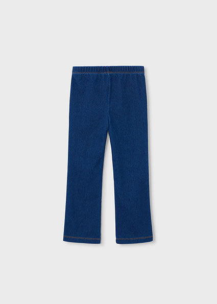 Mayoral colanti fete lungi evazati cu buzunare  5-10 ani Denim inchis