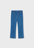 Mayoral colanti fete lungi evazati cu buzunare  5-10 ani Denim mediu