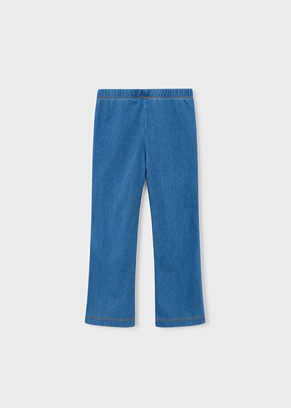 Mayoral colanti fete lungi evazati cu buzunare  5-10 ani Denim mediu