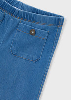 Mayoral colanti fete lungi evazati cu buzunare  5-10 ani Denim mediu