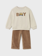 Mayoral compleu baieti 2 piese 6-48 luni  BAY Caramel 
