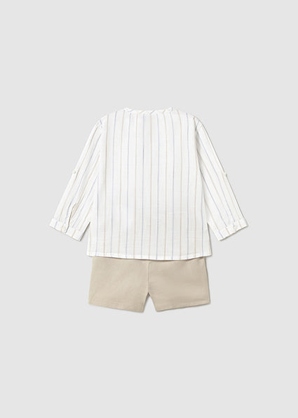 Mayoral compleu baieti 2 piese bermude si tricou 12-48 luni Lienzo Imagine secundară a produsului