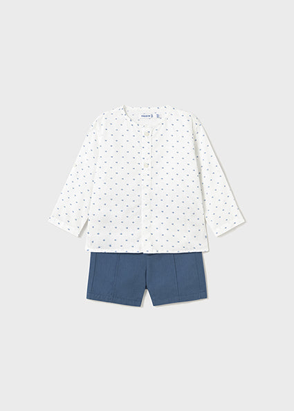 Mayoral compleu baieti 2 piese bermude si tricou 12-48 luni Regata