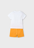 Mayoral compleu baieti 2 piese cu skateboard 5-10 ani Orange
