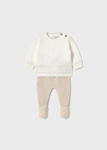 Mayoral compleu baieti 2 piese din tricot 0-18 luni Piedra