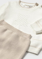 Mayoral compleu baieti 2 piese din tricot 0-18 luni Piedra
