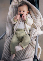 Mayoral compleu baieti 3 piese cu pantaloni lungi 0-6 luni Laurel