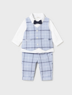 Mayoral compleu baieti 3 piese elegant 0-18 luni Celeste