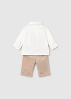 Mayoral compleu baieti 3 piese elegant cu papion 0-18 luni Frappe