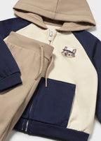Mayoral compleu baieti 3 piese tip trening cu 2 perechi de pantaloni 12-48 luni Azul