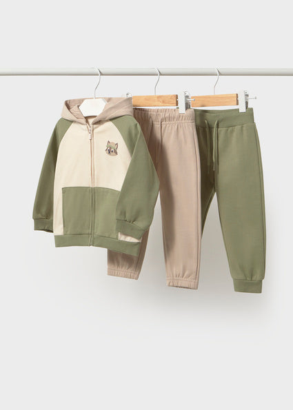 Mayoral compleu baieti 3 piese tip trening cu 2 perechi de pantaloni 12-48 luni Laurel