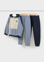 Mayoral compleu baieti 3 piese tip trening cu 2 perechi de pantaloni 12-48 luni Sky
