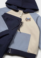 Mayoral compleu baieti 3 piese tip trening cu 2 perechi de pantaloni 12-48 luni Sky