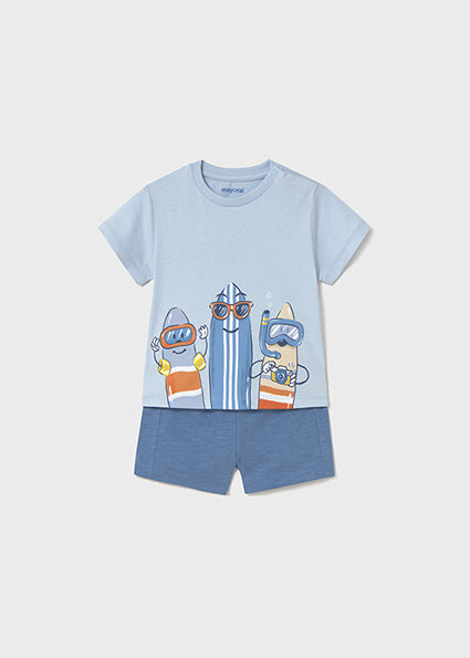 Mayoral compleu baieti de vara din 2 piese 12-48 luni Capri surf