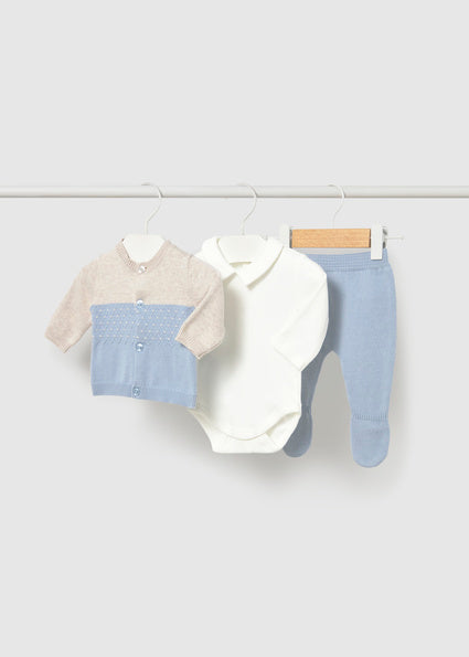 Mayoral compleu baieti tricot 3 piese 0-6 luni Sky Imagine principală a produsului