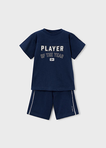 Mayoral compleu baieti vara 2 piese 5-10 ani Navy blue PLAYER