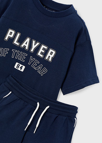 Mayoral compleu baieti vara 2 piese 5-10 ani Navy blue PLAYER