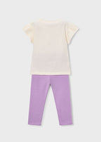 Mayoral compleu fete 2 piese cu colanti 5-10 ani Lilac