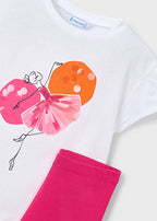 Mayoral compleu fete 2 piese cu colanti 5-10 ani Clavel cu balerina