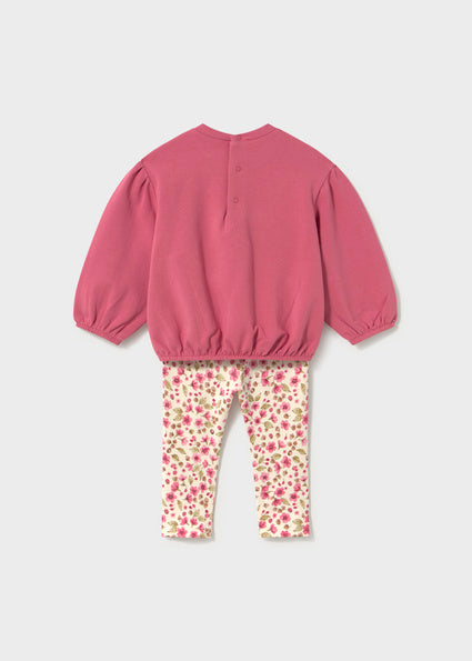 Mayoral compleu fete 2 piese cu leggings 12-48 luni Dulce cu floricele Imagine secundară a produsului