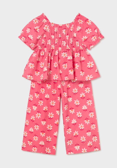 Mayoral compleu fete 2 piese cu pantaloni lungi 12-48 luni Coral
