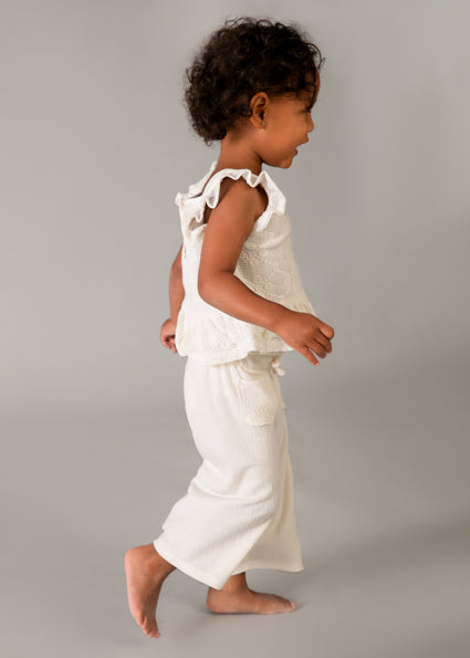 Mayoral compleu fete 2 piese cu pantaloni lungi 12-48 luni Off-white