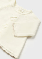 Mayoral compleu fete 2 piese tricot 0-18 luni Mix bej