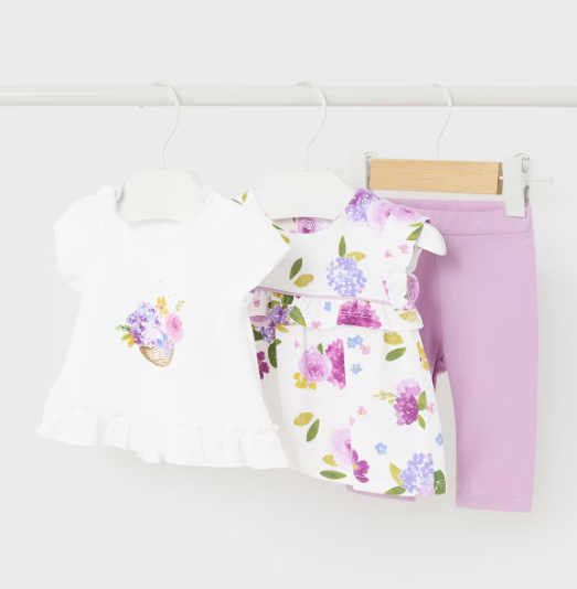 Mayoral compleu fete 3 piese 0-18 luni Lullaby Floral Imagine principală a produsului