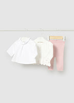 Mayoral compleu fete 3 piese cu pantaloni lungi 0-6 luni Cuartz