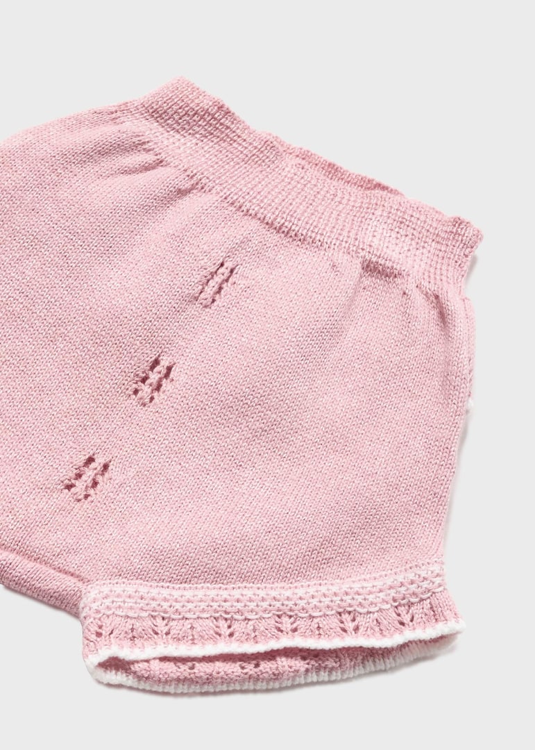 Mayoral compleu fete 3 piese tricot 0-18 luni Rosette