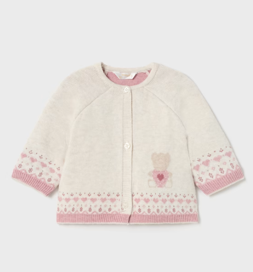 Mayoral compleu fete 3 piese tricot bumbac BCI 0-18 luni Quartza vigore
