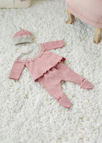 Mayoral compleu fete 3 piese tricot bumbac BCI 0-18 luni Quartza vigore