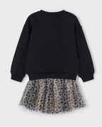 Mayoral compleu fete 2 piese bluza si fusta 6-10 ani Negru