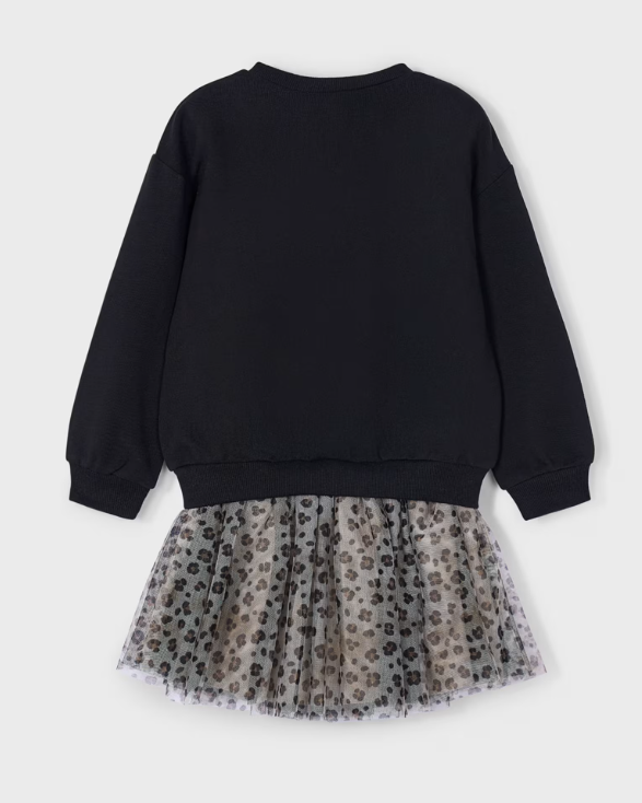 Mayoral compleu fete 2 piese bluza si fusta 6-10 ani Negru