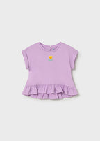 Mayoral compleu fete de vara 3 piese cu imprimeu floral 12-48 luni Lilac