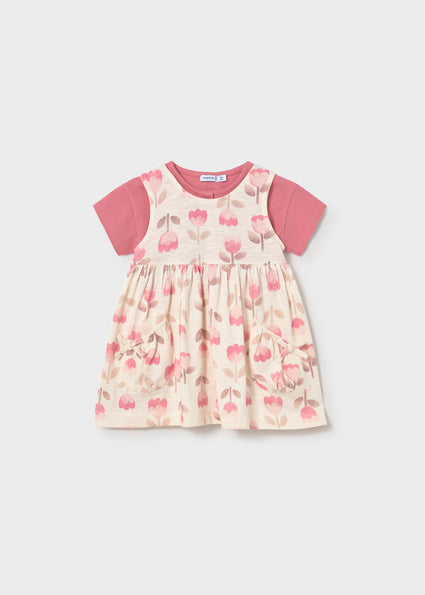 Mayoral compleu fete 2 piese rochita si tricou 12-48 luni Blush