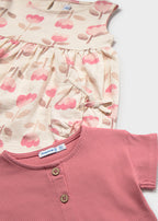 Mayoral compleu fete 2 piese rochita si tricou 12-48 luni Blush